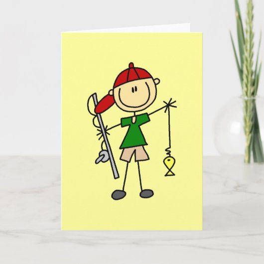 Carte Chiffre T-shirts et cadeaux de bâton de pêche (Devant)