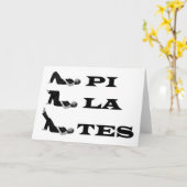 Carte Chiffres de Pilates ! (Fleur jaune)