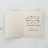 Carte Chiffres dorés élégants Botanique 60e anniversaire (Intérieur)