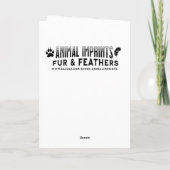 Carte Chih Tzu Chien à Santa Hat Noël (Dos)