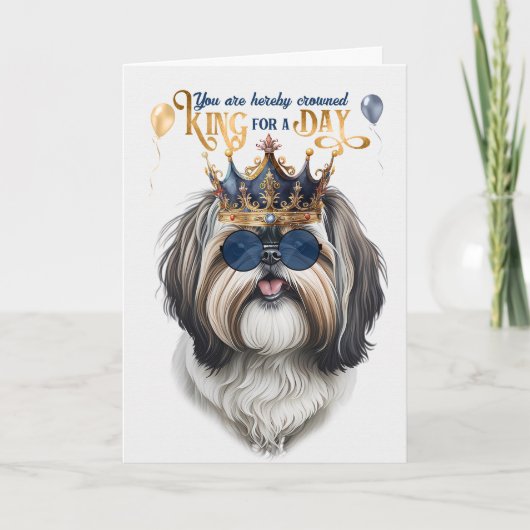 Carte Chih Tzu Chien King pour une journée d'anniversair (Devant)