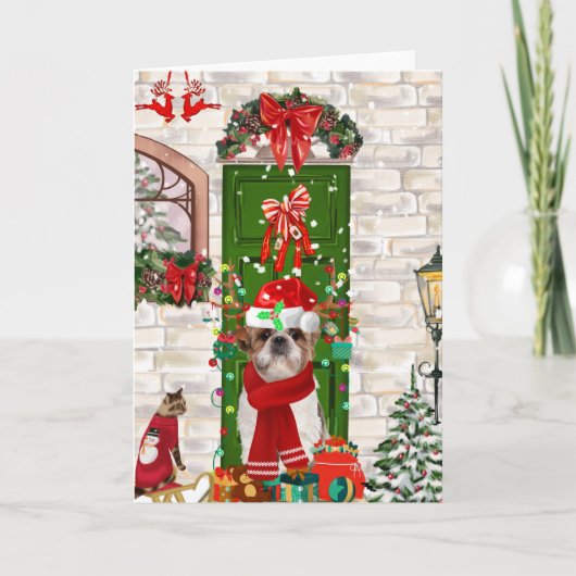 Carte Chih Tzu Chien Noël (Devant)