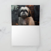 Carte Chih Tzu Halloween effraie (Intérieur)