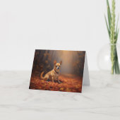 Carte Chihuahua à l'automne Leaves automne Inspire (Devant)