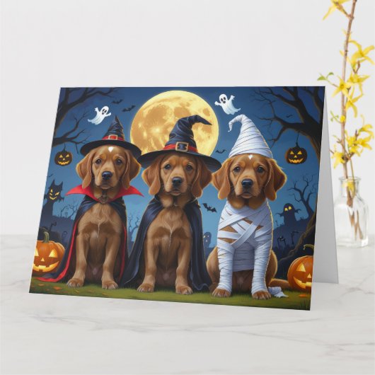 Carte Chihuahua Chien Citrouille Halloween Funny (Fleur jaune)