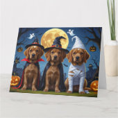 Carte Chihuahua Chien Citrouille Halloween Funny (Devant)