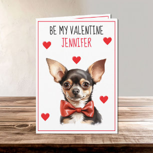 Carte Chihuahua Chien Je t'ai malmené Valentine