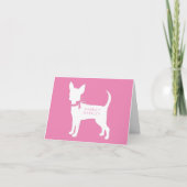 Carte Chihuahua Chig Puppy Note Card (Devant)