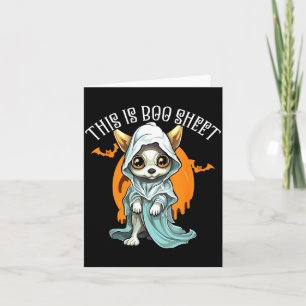 Carte Chihuahua Halloween chiot farce ou friandise sinis