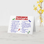 Carte CHIHUAHUA, lois sur la propriété 2 (Fleur jaune)