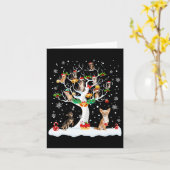 Carte Chihuahua Noël Noël Noël Arbre Amoureux des chiens (Fleur jaune)