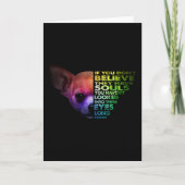 Carte Chihuahua Si Vous Ne Croyez Pas Qu'Ils Ont Des Âme (Devant)