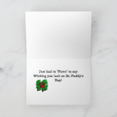 Carte Chihuahua St Patrick's Day (Intérieur)