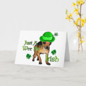 Carte Chihuahua St Patrick's Day (Fleur jaune)