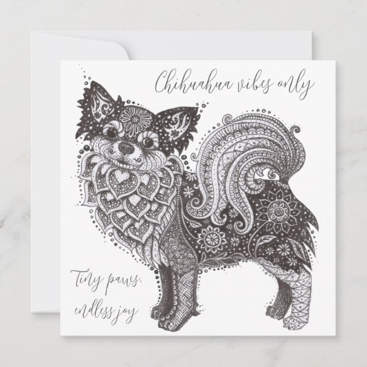 Carte Chihuahua Vibes Card (Devant)