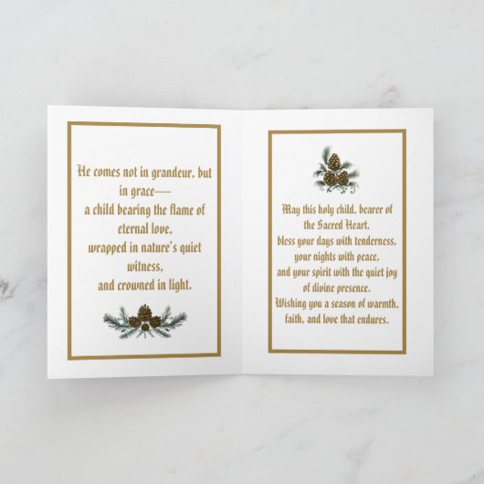 Carte Child of the Sacred Flame Folded Greeting Card (Intérieur)