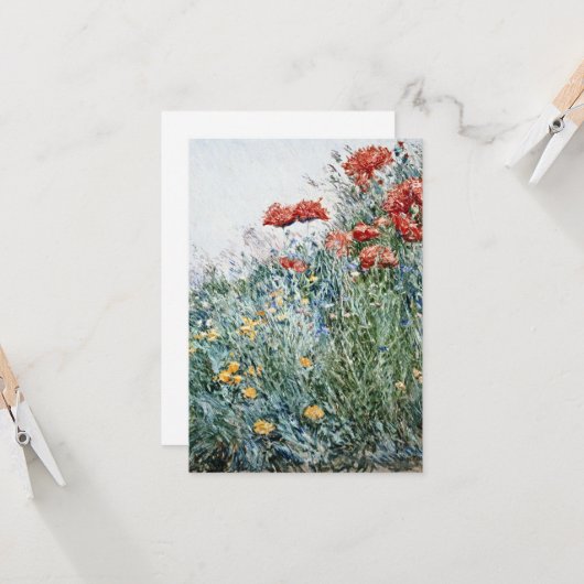 Carte Childe Hassam (Devant/Arrière en situation)