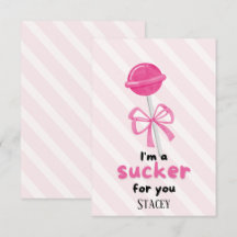 Children Valentine "I'm a Sucker for You"