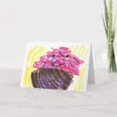 Carte Child's Art Cute Cupcake (Devant)