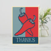 Carte Chili rouge et bleu (Debout devant)