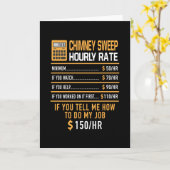 Carte Chimney Balayage Horaire Travail (Fleur jaune)