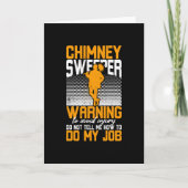 Carte Chimney Sweeper Warning To Do My Job (Devant)