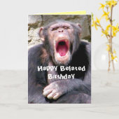 Carte Chimpanzé_ (Fleur jaune)