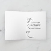 Carte Chimpanzé de l'anniversaire tardif (Intérieur)