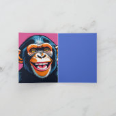 Carte Chimpanzé fou mignon (Intérieur)