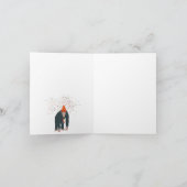 Carte Chimpanzé singe fête les animaux fête d'anniversai (Intérieur)
