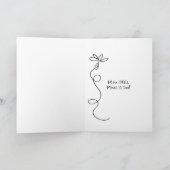 Carte chimpanzé triste Miss You (Intérieur)