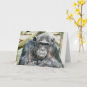 CARTE CHIMPANZEE (Fleur jaune)