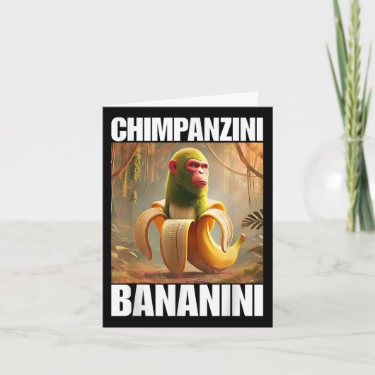 Carte Chimpanzini Bananini - Mème Italien de Brainrot (Devant)