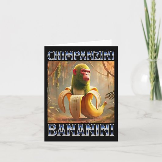 Carte Chimpanzini Bananini - Mème Italien de Brainrot (Devant)