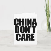 Carte China Dont Care  (Devant)