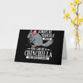 Carte Chinchilla Cadeau Funny mignon animal (Fleur jaune)