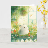 Carte Chinchilla Retraite de Jardin paisible (Fleur jaune)