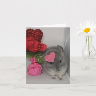 Carte Chinchilla Valentine
