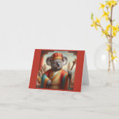 Carte Chine ancienne de Koala (Fleur jaune)