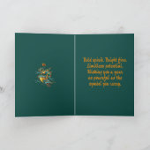 Carte Chinese Ambitious Fire Dragon Mythical Creature  (Intérieur)