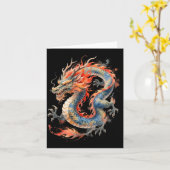 Carte Chinese Dragon Asian Mythology Zodiac  (Fleur jaune)