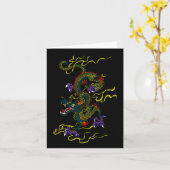 Carte Chinese Dragon Blank Note Cards (Fleur jaune)