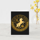 Carte Chinese New Year 2026 Year Of The Horse  (Fleur jaune)