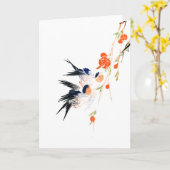 Carte Chinese Valentine's Day Qixi Festival (Fleur jaune)