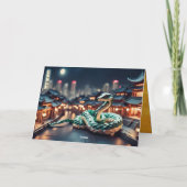 Carte Chinese Year Snake 2025 Zodiac Birthday HGC (Dos)