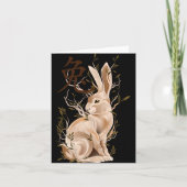 Carte Chinese Zodiac Year Of The Rabbit Animal Sign Luna (Devant)