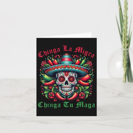 Carte Chinga La Migra Chinga Tu droit de l'immigrant mex (Devant)