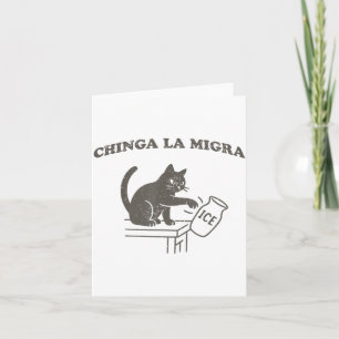 Carte Chinga La Migra Immigration Abolir Glace Drôle Cha
