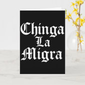 Carte Chinga La Migra Résiste à la Glace (Fleur jaune)