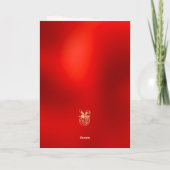 Carte Chinois Calligraphie du Nouvel An Rabin Lanterne r (Dos)